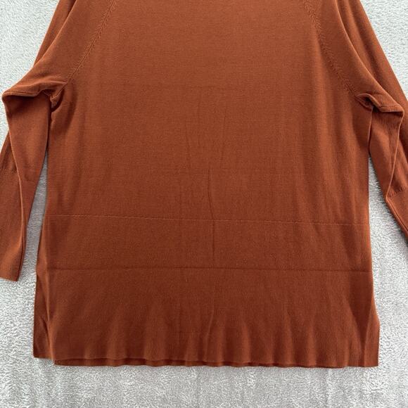 Joseph Ribkoff Sweater Womens XL Cinnamon Rib Knit Tunic Mock Neck Long Sleeve - Picture 8 of 11